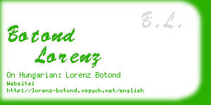 botond lorenz business card